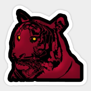 pink tiger Sticker